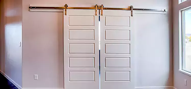 Glass Barn Door with Installation Hardware Kit Aspen Hill