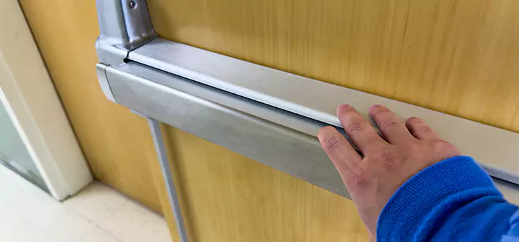 Installing a Push Bar on a Door Aspen Hill